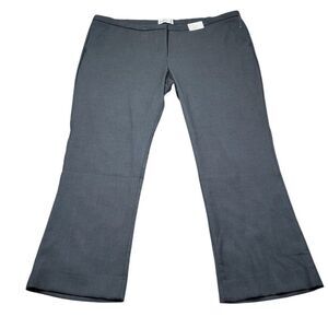 Abercrombie Short Low Rise Tailored Slim Boot Pants Gray Stretch Size 20 35